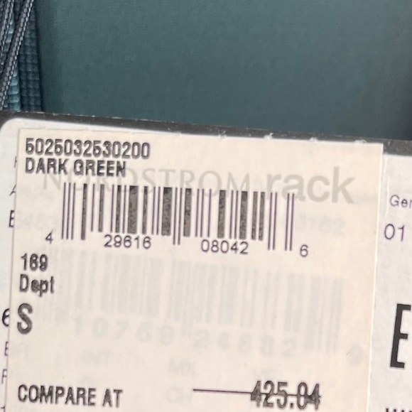 Hugo Boss Forrest Green Faux Wrap Dress - Picture 6 of 10